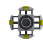 Vu camera deployer-Robot COBRA-Drone inspection autonome nucleaire